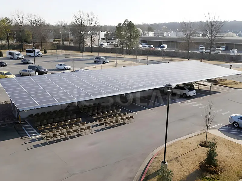 Hệ thống lắp đặt bãi đậu xe năng lượng mặt trời 150KW Canada