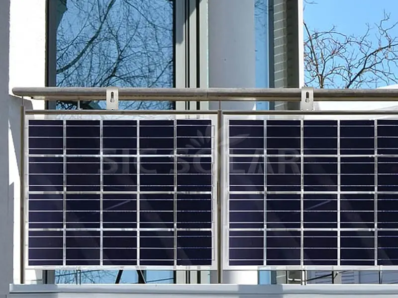 Hệ thống lắp đặt bảng điều khiển năng lượng mặt trời ban công 1KW ở Luxembourg