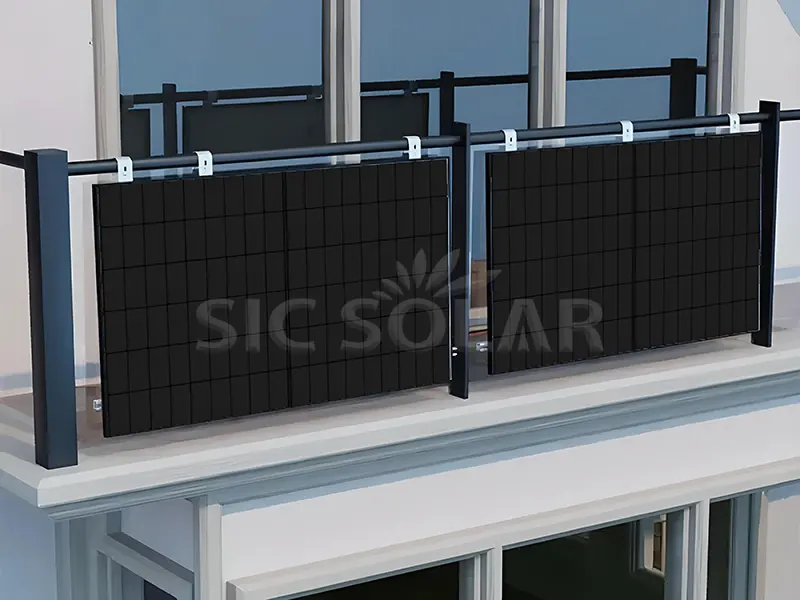 Hệ thống lắp đặt năng lượng mặt trời ban công gia đình 1KW ở Đức