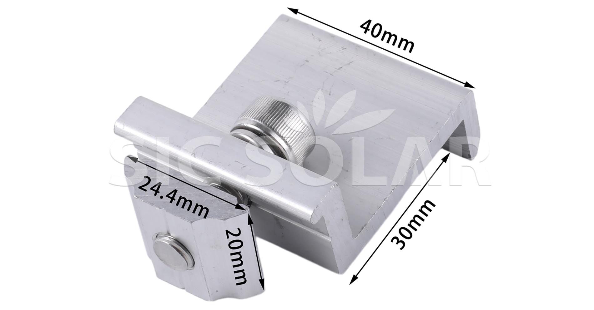 easy install solar end clamp