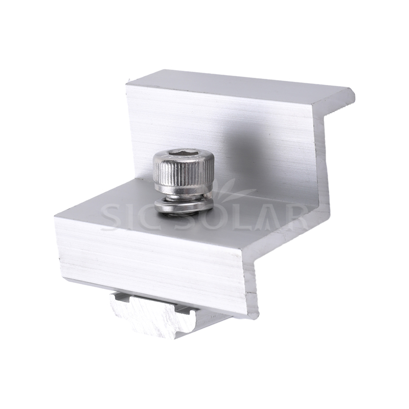 Gắn kẹp cuối đường ray năng lượng mặt trời